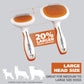 Buy now Wahl Premium Patented Dual Level Sensitive Skin Pet Slicker ƒ?? Ergonomic handle makes Deshedding, Grooming and Brushing Comfortable for you and your Dog or Cat - 858500 at indiglob india