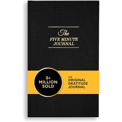 Intelligent Change The Five Minute Journal, Original Daily Gratitude 2025, Reflection Manifestation for Mindfulness, Undated Daily with Gold Foiling, Plastic-Free, Green