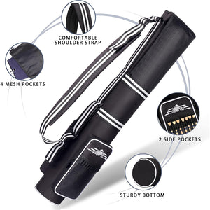 Champkey Professional Golf Sunday Bag (Carry 3-9 Clubs) - 6 Carry Pockets & Adjustable Sling Strap Golf Carry Bag Ideal for Golf Course & Travel