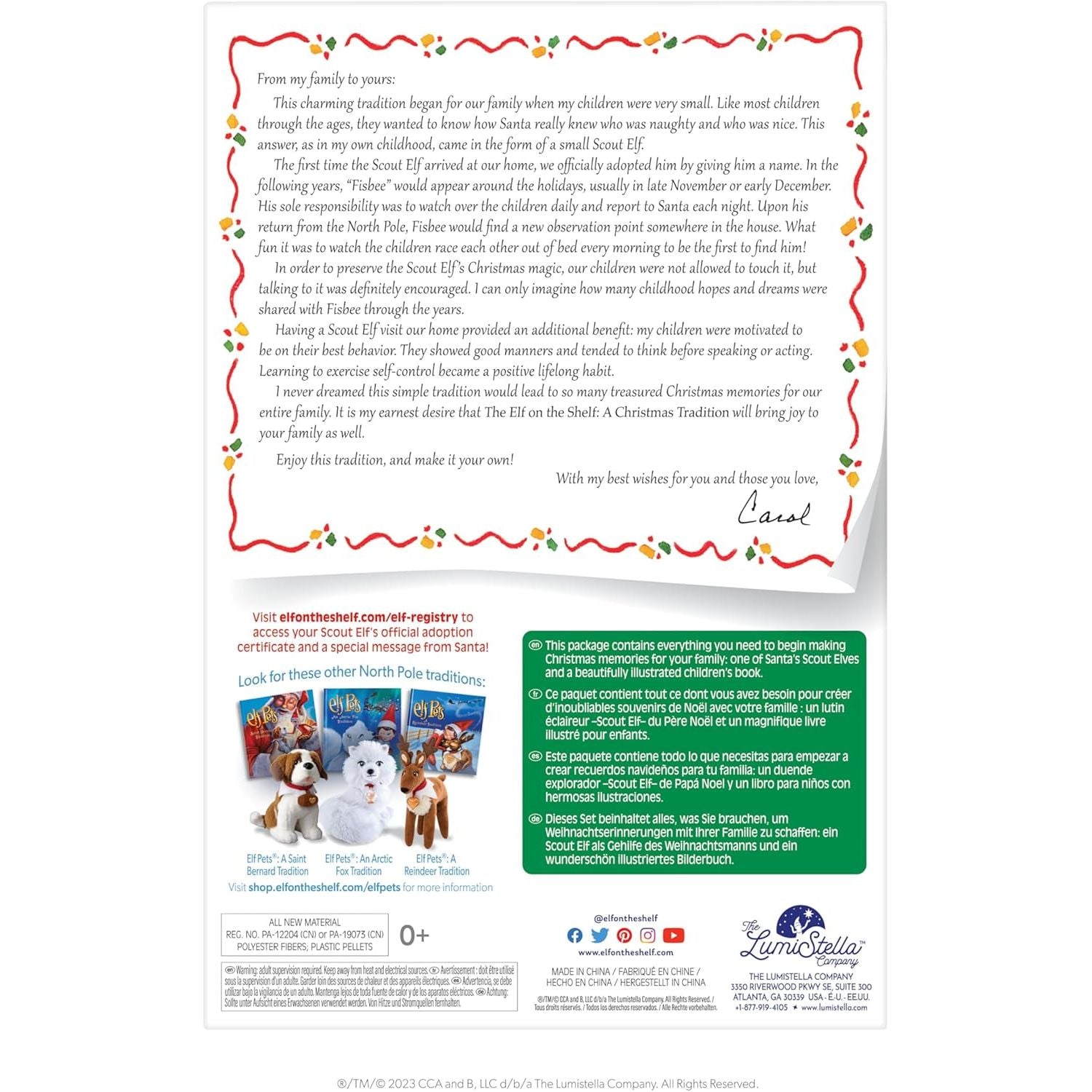Buy now The Elf on the Shelf: A Christmas Tradition - Boy Scout Elf with Blue Eyes - Includes Artfully Illustrated Storybook, Keepsake Box and Official Adoption Certificate at indiglob india