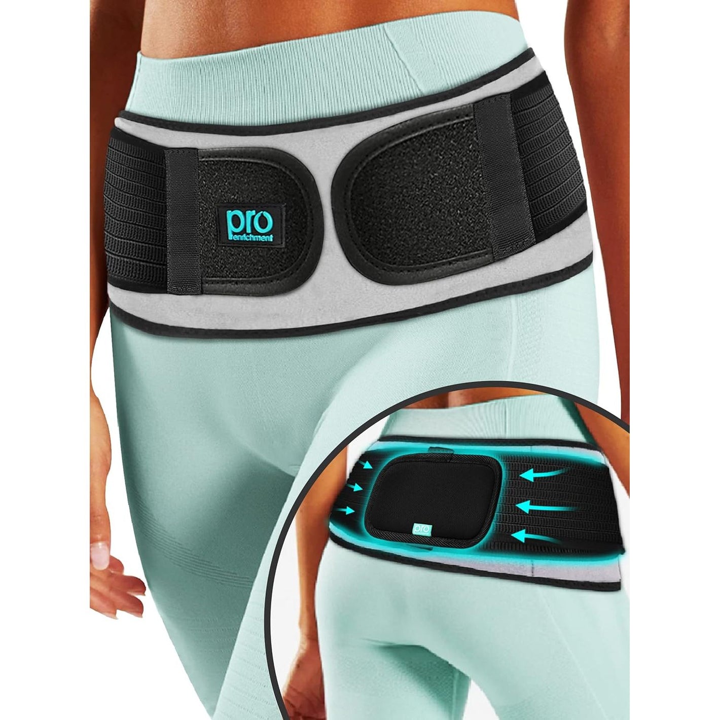 Sacroiliac Hip Belt for Women and Men That Alleviates Sciatic, Pelvic, Lower Back, Leg and Sacral Nerve Pain Caused by Si Joint Dysfunction| Hip Brace