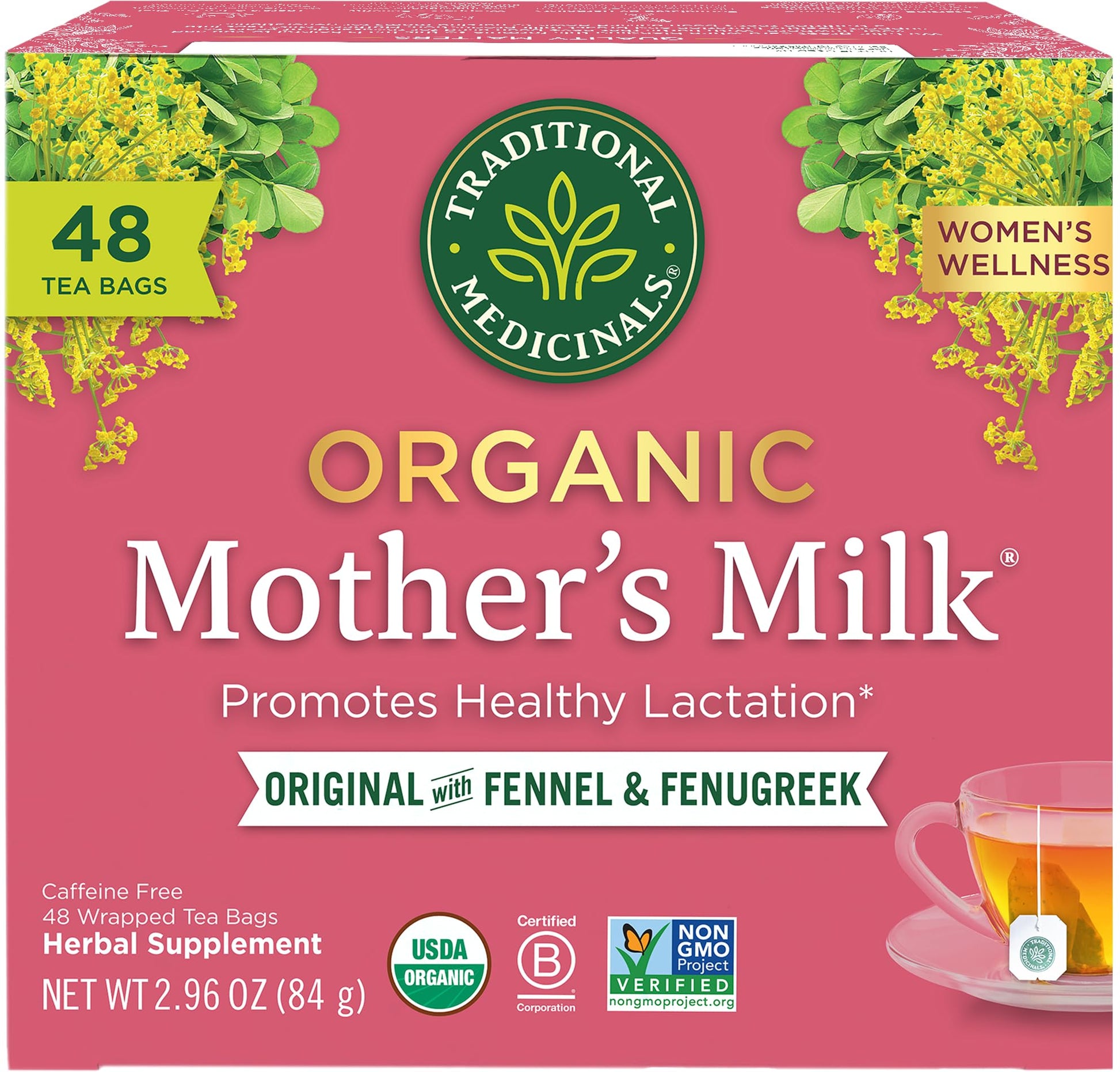 Buy now Traditional Medicinals Organic Raspberry Leaf Herbal Tea, Eases Menstrual Cramps & Supports Healthy Pregnancy, (Pack of 1) - 16 Tea Bags at indiglob india