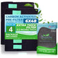 Breathe Naturally Universal Cut to Fit Carbon Activated Air Filter - Replacement Charcoal Filters - Pre Filter Carbon Sheet for Air Purifier, Vent Filters & More - Made in USA (Pack of 1, 16x48)