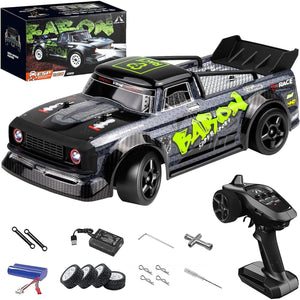 High Speed RC Drifting Car, 1:16 20MPH Remote Control Car for Drift and Race, ESP 2.4Ghz Proportional Throttle & Steering Control 4WD Racing Trucks with Led Lights for Adults and Kids