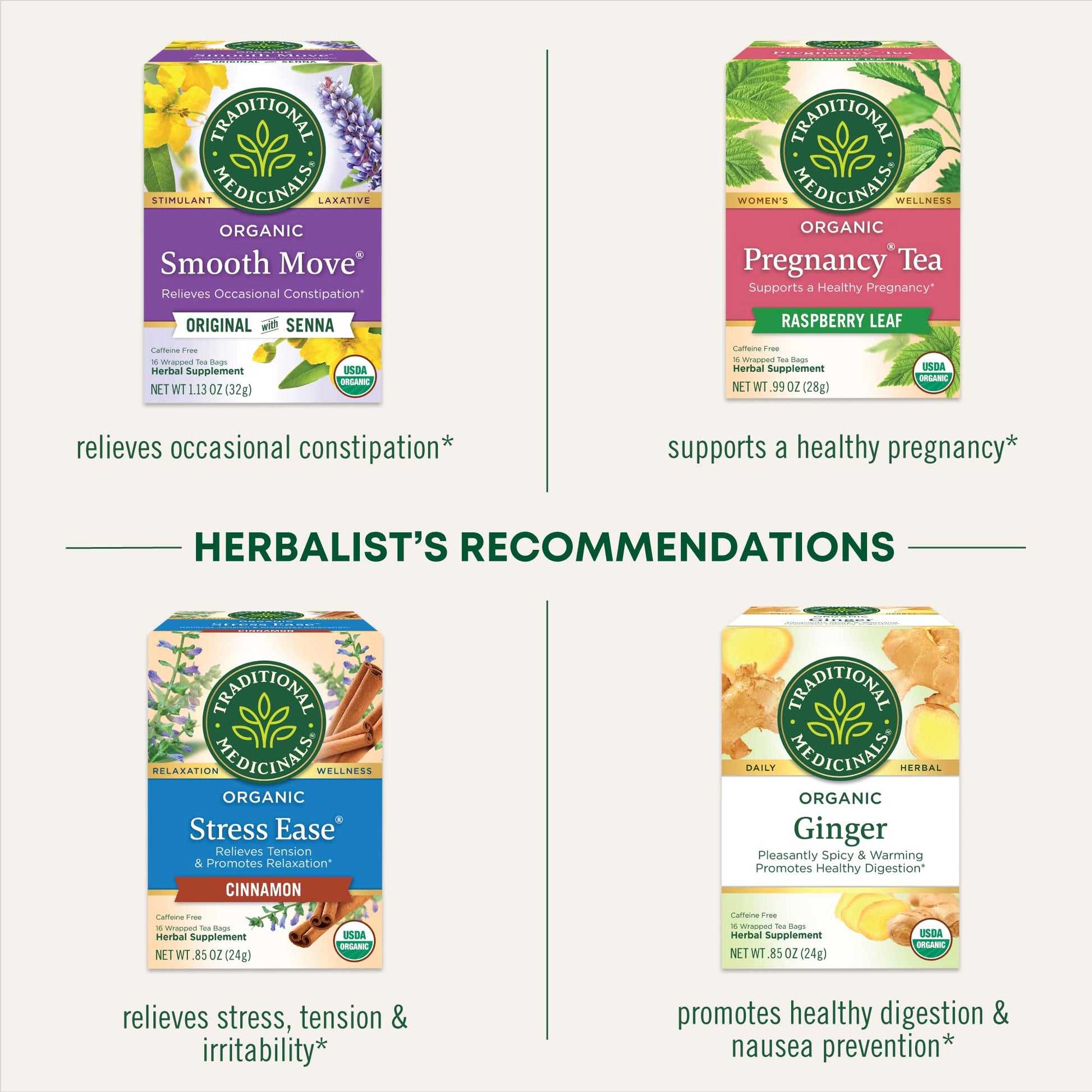 Buy now Traditional Medicinals Organic Raspberry Leaf Herbal Tea, Eases Menstrual Cramps & Supports Healthy Pregnancy, (Pack of 1) - 16 Tea Bags at indiglob india