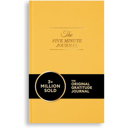 Intelligent Change The Five Minute Journal, Original Daily Gratitude 2025, Reflection Manifestation for Mindfulness, Undated Daily with Gold Foiling, Plastic-Free, Green
