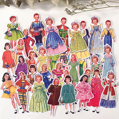 100 PCS Fashion Lovely Girls Stickers Waterproof Handbook DIY Craft Photo Album Scrapbook Journal Planner Motorcycle Car Laptop Luggage Water Bottle Paper Stickers