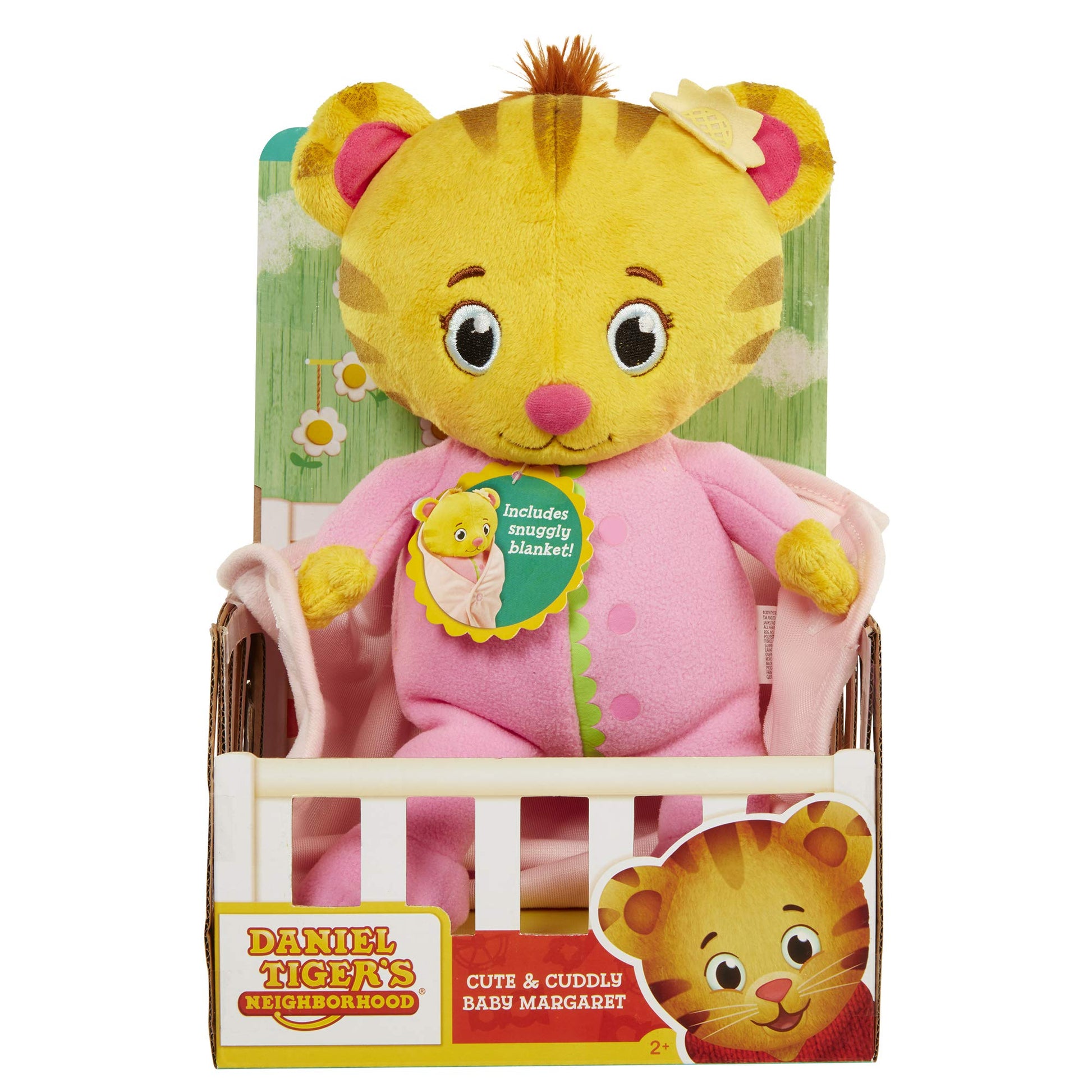 Buy now JAKKS Pacific Daniel Tiger's Neighborhood Cute and Cuddly Baby Margaret Plush Pink/Yellow at indiglob india