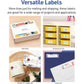 Avery Printable Shipping Labels with Sure Feed, 2" x 4" Customizable Stickers, White, 1,000 Blank Mailing Labels, Great for Mailing, Shipping, and More (5163)