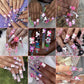 140 PCS Kawaii Nail Charms Slime Charms 3D Nail Art Charms Flatback Resin Charms, for Nail Art Decorations Supplies - My Store
