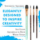 Buy now Princeton Artist Brush Neptune Series 4750 - 4-Piece Synthetic Squirrel Watercolor Paint Brush Set- Includes Aquarelle ??ƒ?� Oval Wash ?« & 2 Round Brushes Sizes 4 & 12 at indiglob india
