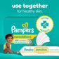 Pampers Baby Wipes Sensitive, Water Based Baby Wipes, Hypoallergenic and Unscented Baby Wipes, 56 Wipes Total (1 Flip-Top Packs)
