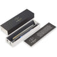 Parker Jotter Fountain Pen, Stainless Steel with Gold Trim, Medium Nib, Blue Ink & Gift Box