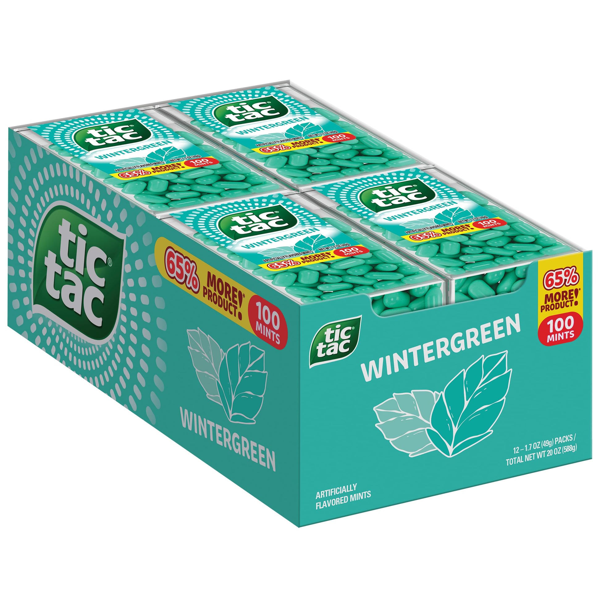 Buy now Tic Tac Wintergreen Breath Mints, Bulk 12 Pack, On-The-Go Refreshment, 1 Oz Each Wintergreen 1.7 Ounce (Pack of 12) at indiglob india