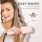 Buy now Curling Iron Hair Crimper Waver - TYMO ROVY Beach Waves Curling Wand, Ionic Deep Waver Hair Curler Tool with Ceramic 3 Barrel for Women, Dual Voltage, Anti-Scald, Easy to Use, Pink, 1.25 Inch at indiglob india