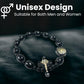 Catholica Shop - Catholic Religious Wear Elasticated Saint Benedict Bracelet Wooden Beads Decade Rosary Stretchable Bracelet for Men and Women