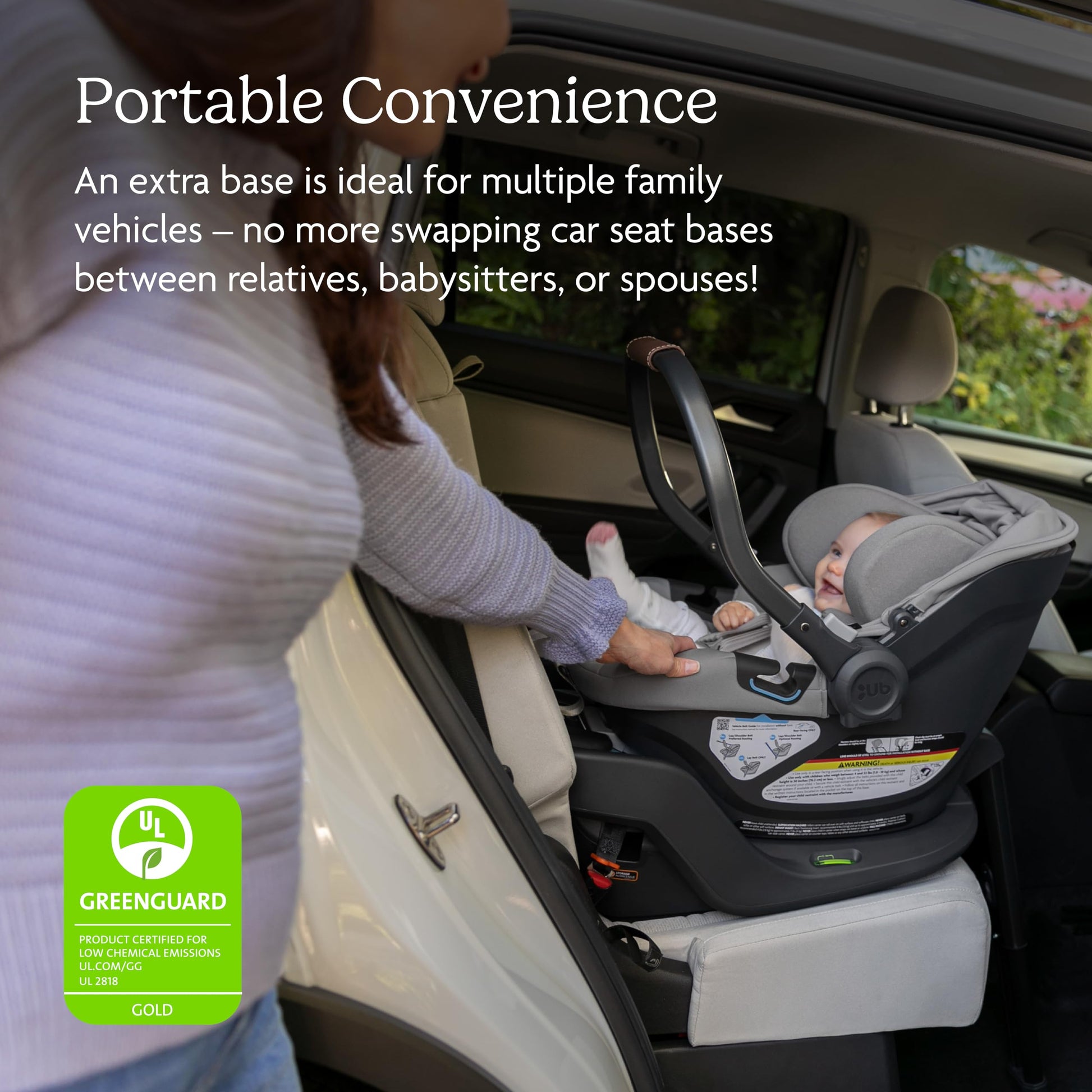 Buy now UPPAbaby Extra Aria Car Seat Base/Compatible with Aria Infant Car Seats/SmartSecure Installation with Load Leg at indiglob india