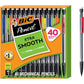 BIC Xtra-Smooth Mechanical Pencils with Erasers, Medium Point (0.7mm), 5-Count Pack, Bulk Mechanical Pencils for School or Office Supplies