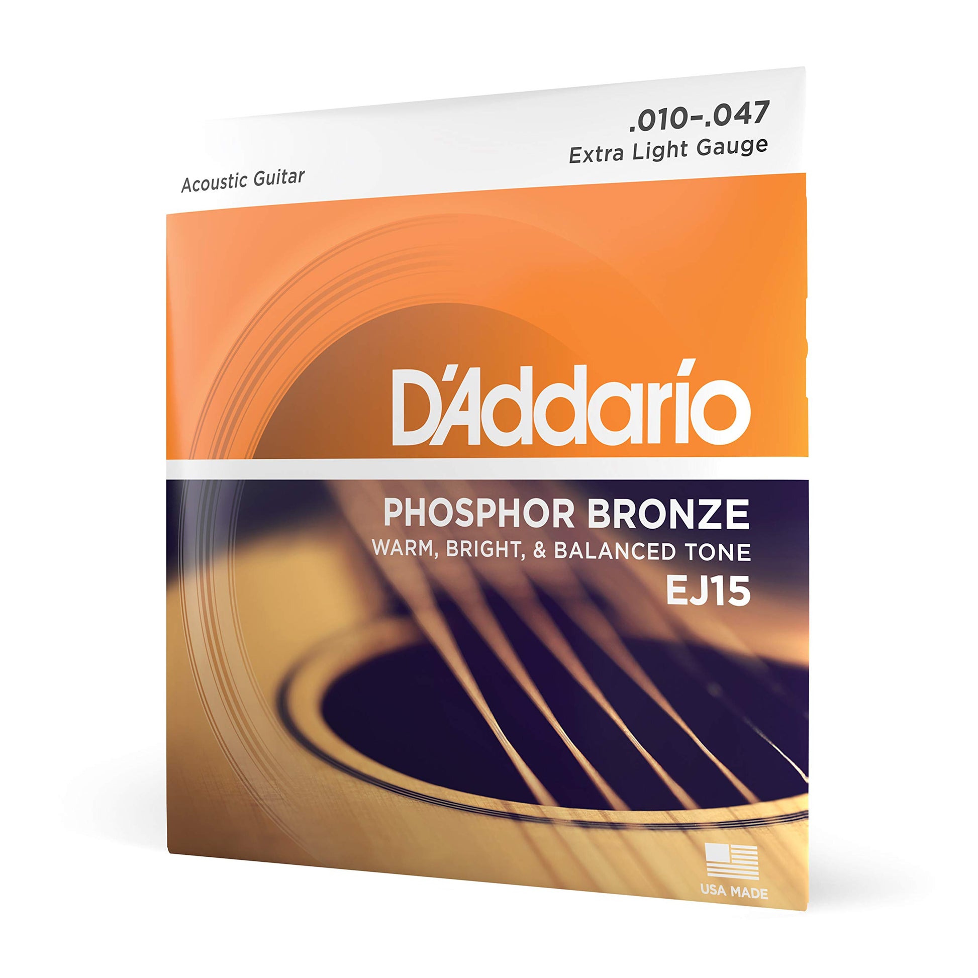 Buy now D'Addario Acoustic Guitar Strings, Phosphor Bronze, EJ42, Resophonic Medium Gauge 16-56, 6-String Set, Pack of 1 at indiglob india