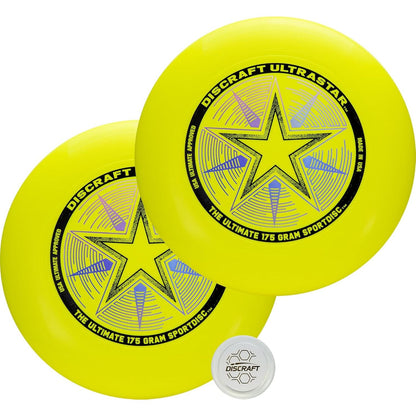 Discraft Ultrastar Ultimate Discs 1 & 2 Packs, Standard Size, for Competitive & Casual Play