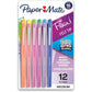 Paper Mate Flair Felt Tip Pens, Medium Point (0.7mm), Tropical & Classic Colors, 12 Count