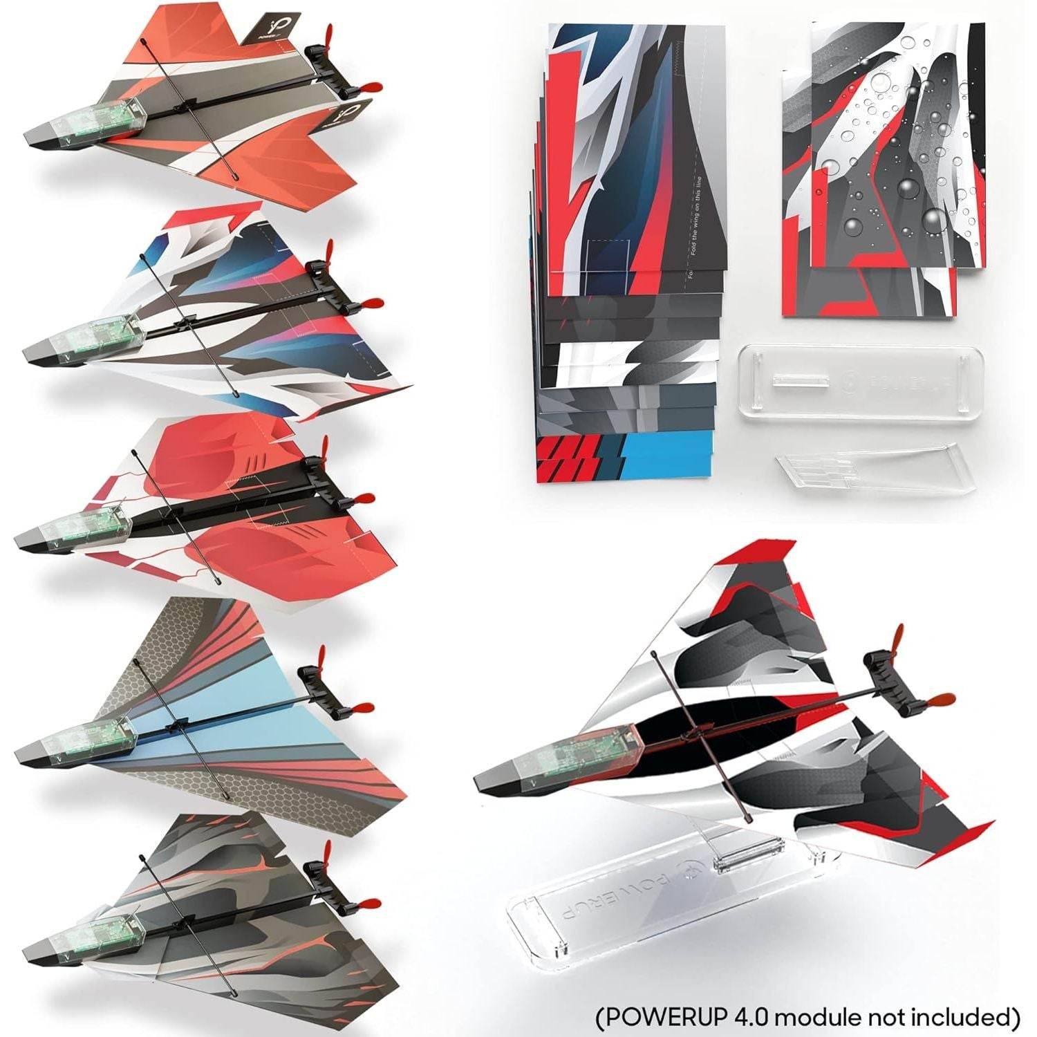 12 Paper Airplane Templates for POWERUP 2.0 & 4.0. Color Paper Airplanes Templates and Display Stand for Plane. POWERUP 2.0 or 4.0 is not included - My Store