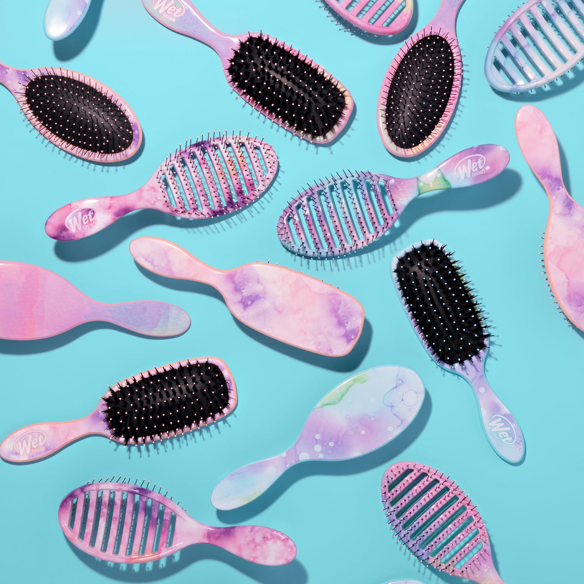 Buy now Wet Brush Speed Dry Hair Brush - Stripes (Color Wash) - Vented Design and Ultra Soft HeatFlex Bristles Are Blow Dry Safe With Ergonomic Handle Manages Tangle and Uncontrollable Hair - Pain-Free at indiglob india
