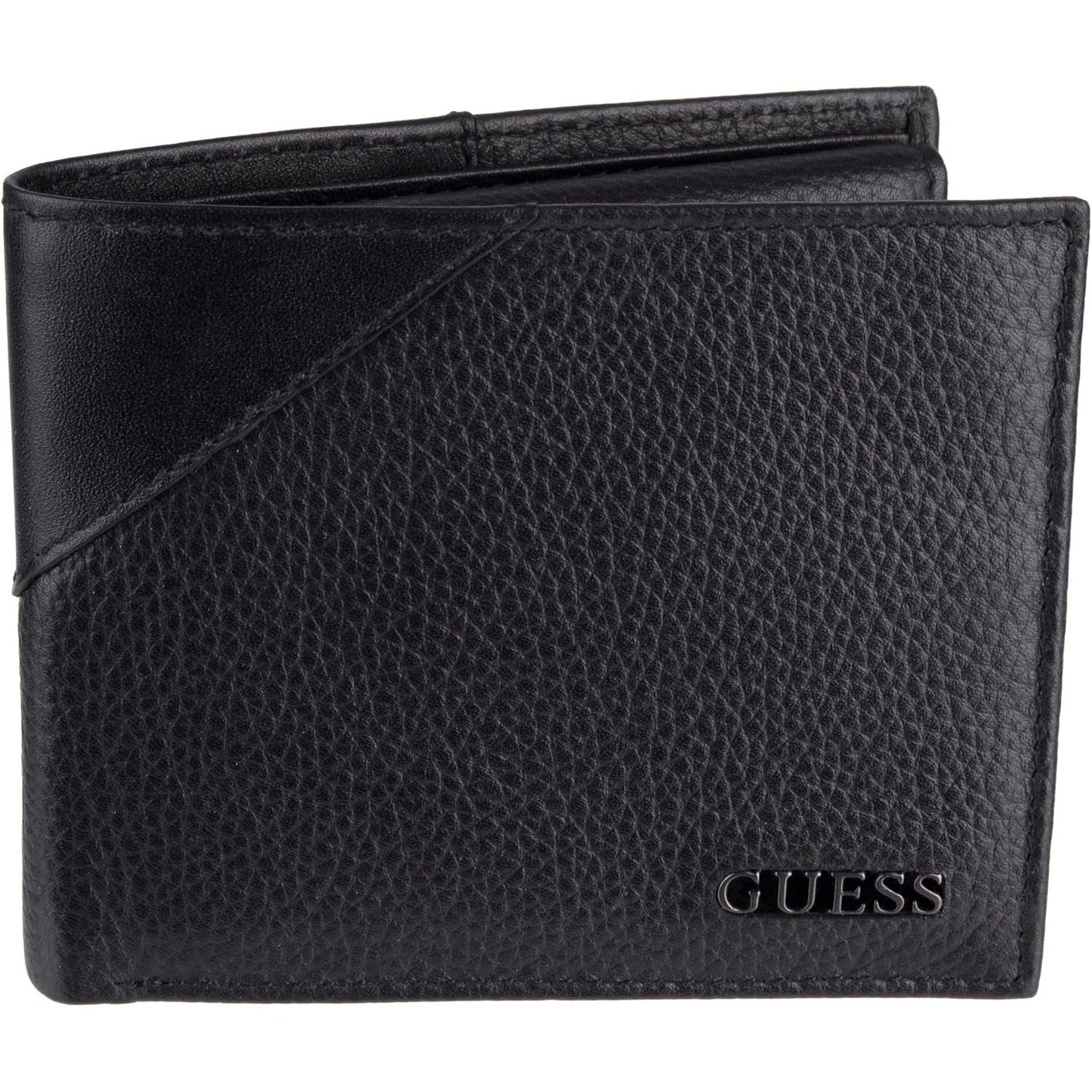 GUESS Men's Classic Bifold Wallet with Card Slots, Bill Compartment and Id Window