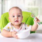 Buy now NumNum Baby Spoons Set, Baby Essentials Pre-Spoon GOOtensils for 6+ Months, First Stage Self-Feeding Spoons for Baby Led Weaning (BLW), Silicone Toddler Utensils, BPA-Free, 2 Pack Gray/Green at indiglob india