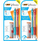 BIC Velocity Strong Lead Mechanical Pencils, With Colorful Barrel, Thick Point (0.9mm), 4-Count Pack Mechanical Pencils With Erasers
