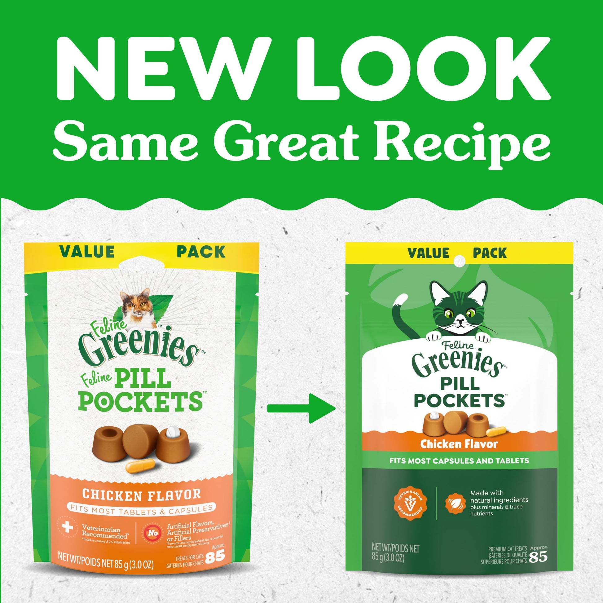 Buy now Greenies Feline Pill Pockets for Cats Soft Cat Treats, Chicken Flavor, 1.6 oz. Pouch, 45 Count at indiglob india