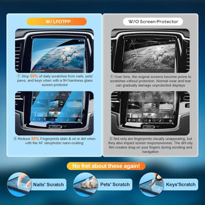 LFOTPP 2016-2018 Volvo V90 XC90 S90 Sensus 8.7 Inch Car Navigation Screen Protector,9H Tempered Glass Infotainment Screen Center Touch Screen Protector Anti Scratch High Clarity