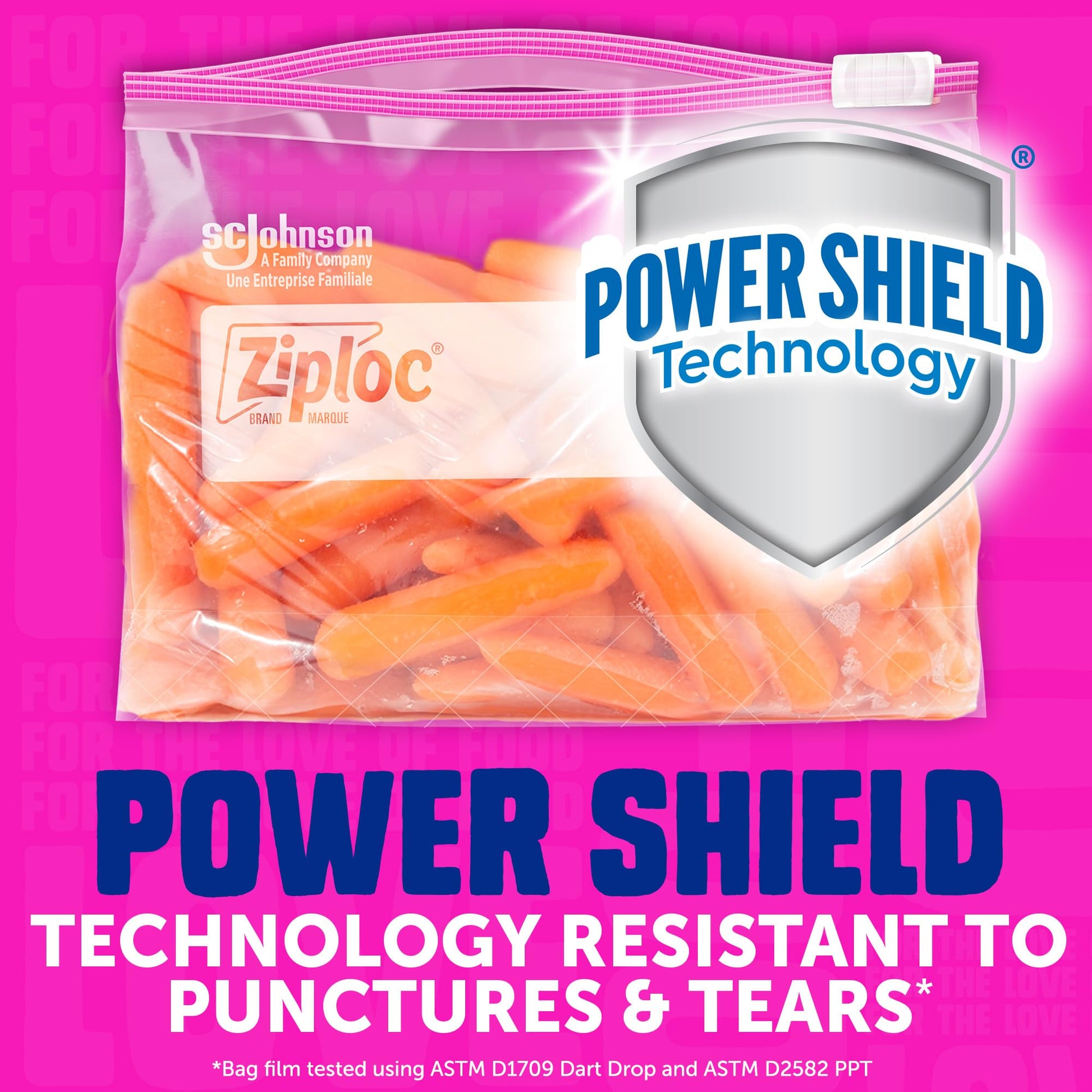 Buy now Ziploc Gallon Food Storage Slider Bags, Power Shield Technology for More Durability, 68 Count at indiglob india