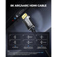 Silkland 8K HDMI ARC/eARC Cable 2.1 for Soundbar 6.6ft, 8K@60Hz 4K@120Hz High Speed HDMI Cord for Home Theater, 48Gbps, Dolby Atoms, DTS:X Compatible for Vizio Samsung Bose Sound bar, UHD TV, Blu-ray