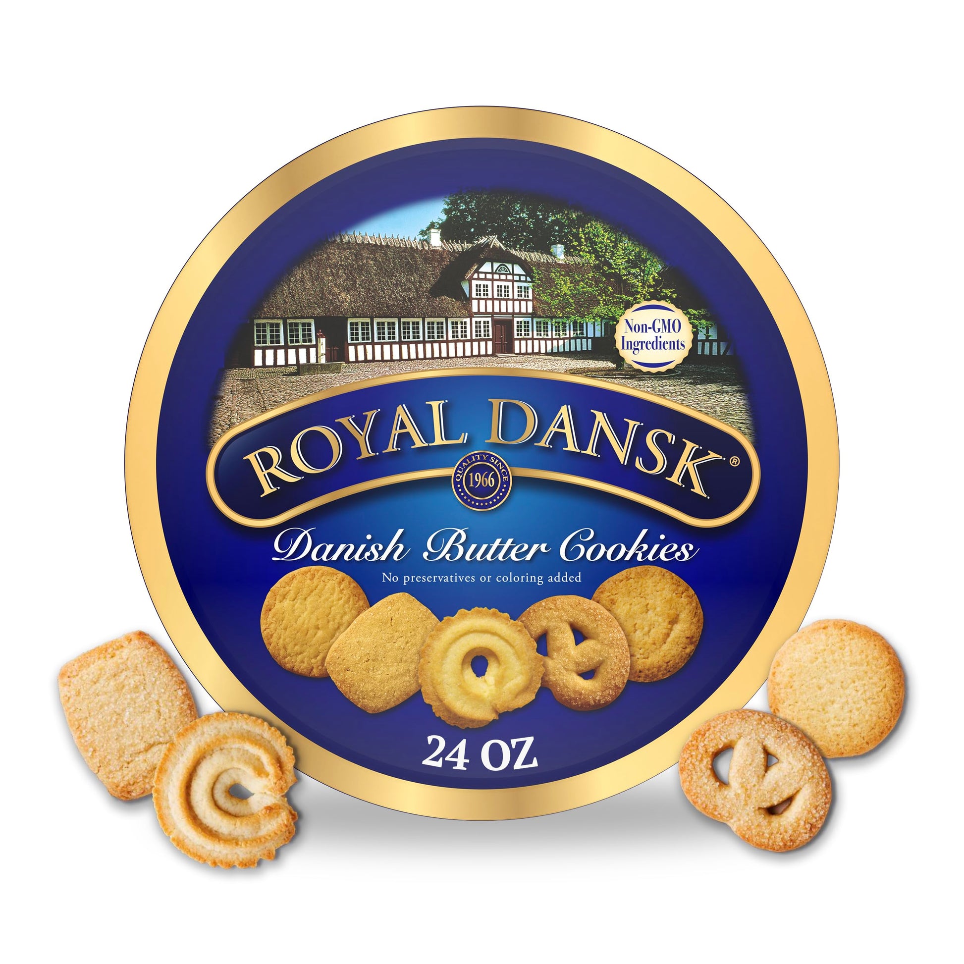 Buy now Royal Dansk Danish Butter Cookies, Premium Assorted Cookies in Gift Tin, Great for Sharing and Gifting, 12 oz at indiglob india