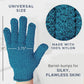 Exfoliating Glove (4 pcs, 2 Pairs) - Medium Shower Gloves for Body Scrub, Exfoliates & Removes Dead Skin
