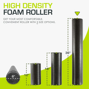 ProsourceFit High Density Foam Rollers 36 - inches Long,Firm Full Body Athletic Massage Tool for Back Stretching, Yoga, Pilates, Post Workout Muscle Recuperation