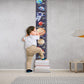 HIFOT Kids Growth Chart Height Measuring Chart, Outer Space Canvas Wall Hanging Rulers for Baby Children Kids Boys Bedroom Decor 74.8'' 7.87''