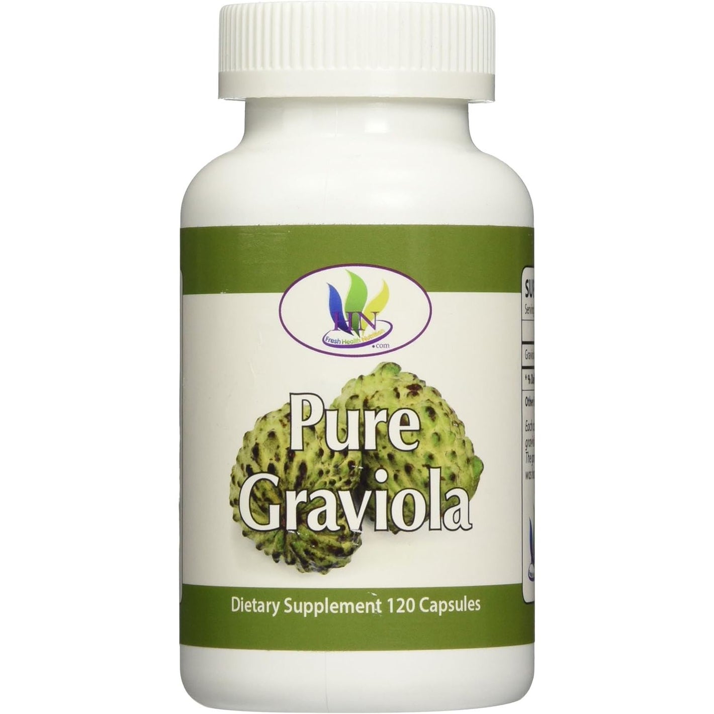 Graviola 120 Capsules Bottle, 1300 mg