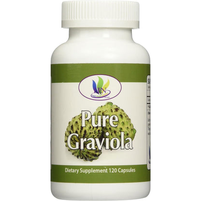 Graviola 120 Capsules Bottle, 1300 mg