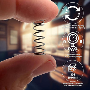 9 Bar 6 Bar OPV Spring Modification for Espresso Machines - Compatible with Gaggia Classic