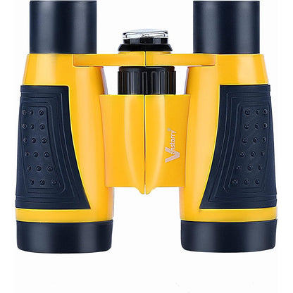 Compact Binoculars for Kids Bird Watching Hiking Camping Fishing Accessories Gear Essentials Best Toy Gifts for Boys Girls Children Toddler Waterproof 5X30 Optical Lens Including Compass