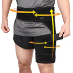 beister Men and Women Adjustable Hip Groin Stabilizer and Hip Brace for Sciatica Pain Relief, Thigh Leg Compression Support Wrap Sleeve for, Hip Joint Pain, Quad Hamstring Joints Recovery - My Store