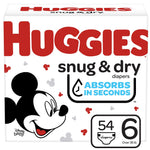 Buy now HUGGIES Snug and Dry Baby Diapers Big Pack, 54 Count at indiglob india