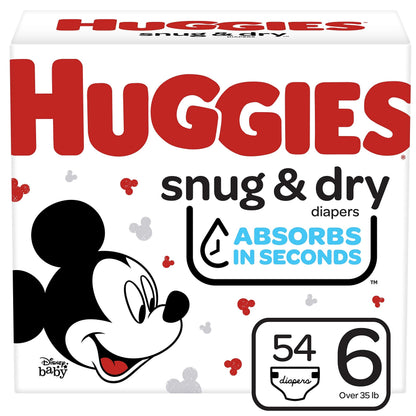 Buy now HUGGIES Snug and Dry Baby Diapers Big Pack, 54 Count at indiglob india