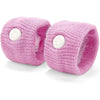 Sea-Band Anti-Nausea Acupressure Wristband for Motion & Morning Sickness, 1 Pair, Gray - Pink