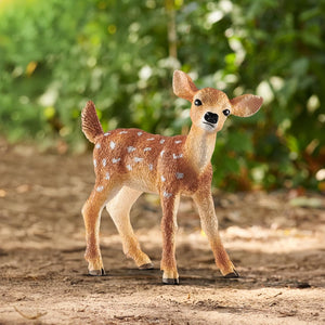 Schleich Wild Life Realistic White-Tailed Fawn Figurine - Authentic and Highly Detailed Wild Animal Toy, Durable for Education and Fun Play for Kids, Perfect for Boys and Girls, Ages 3+