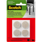Scotch Felt Pads 32 PCS Beige, Felt Furniture Pads for Protecting Hardwood Floors, 1" Round, Easy-to-apply, Self-Stick design, Reliable protection from nicks, dents and scratches (SP802-NA)