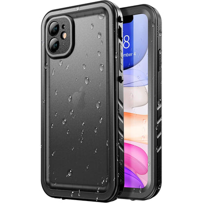 SPORTLINK Waterproof Case for iPhone 11, Full Body Heavy Duty Protection Full Sealed Cover Shockproof Dustproof Built-in Clear Screen Protector Rugged Case for iPhone 11 6.1 Inch