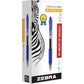 Zebra Pen Sarasa Dry X20 Retractable Gel Pen, Fine Point, 0.5mm, Blue Ink, 12-Pack (46720)
